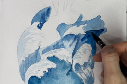 Autorské ilustrace - Ocean Heart